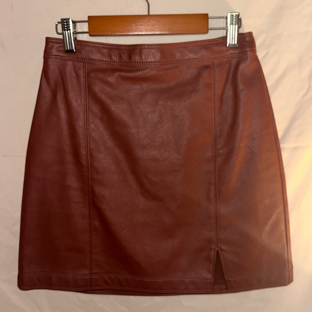 Women’s Leather Mini Skirt